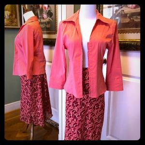 Jacket and Skirt Outfit